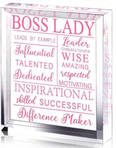 Boss Lady Large Acrylic Plaque